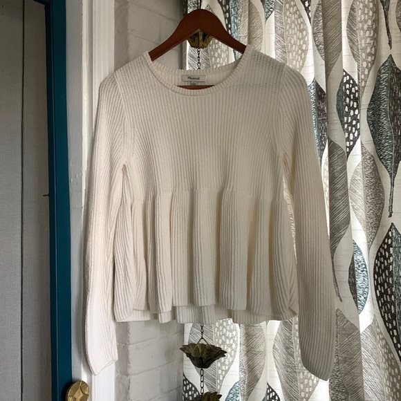 Madewell Sweaters - ✨ Madewell Peplum Pullover Sweater Sz S